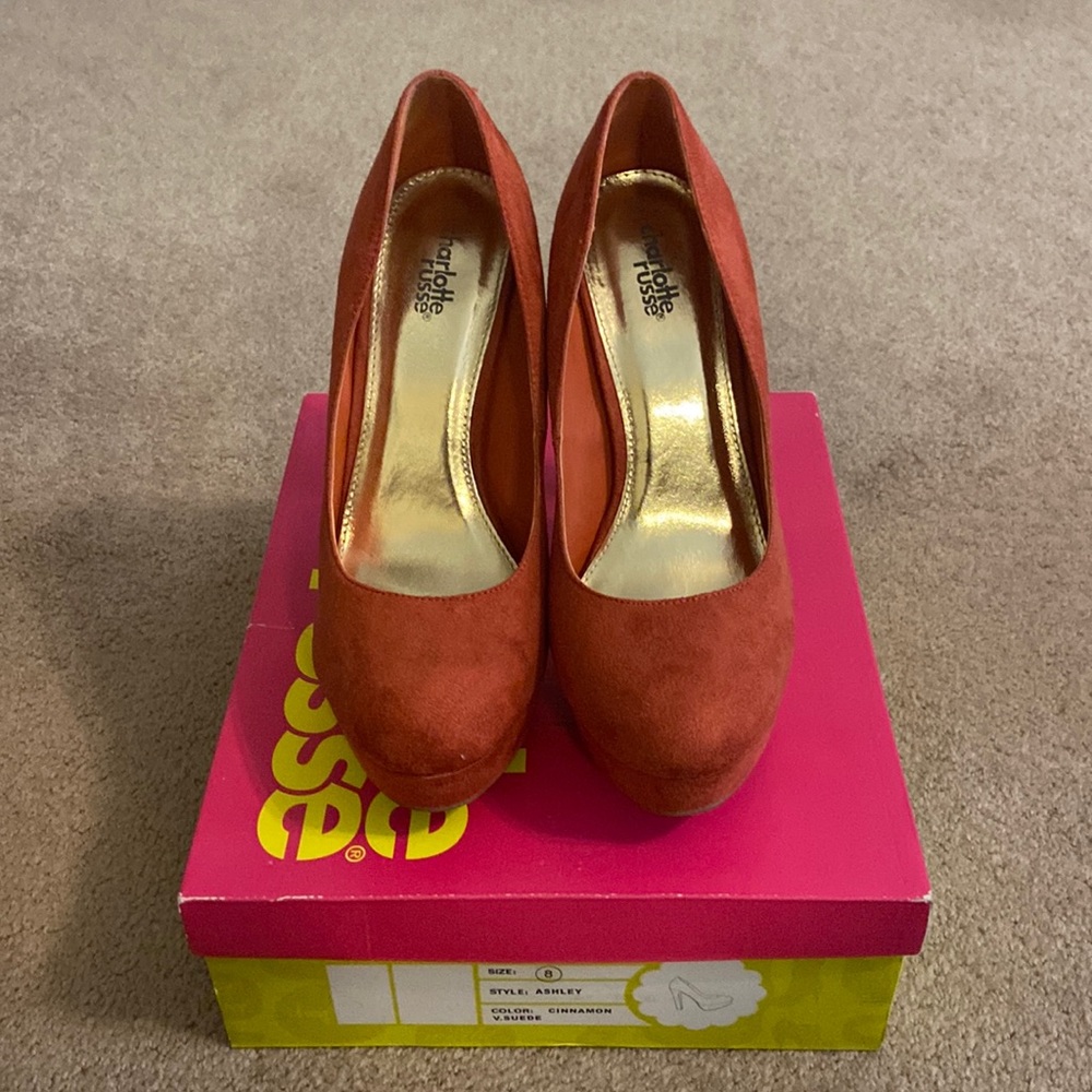 Charlotte Russe faux suede heels